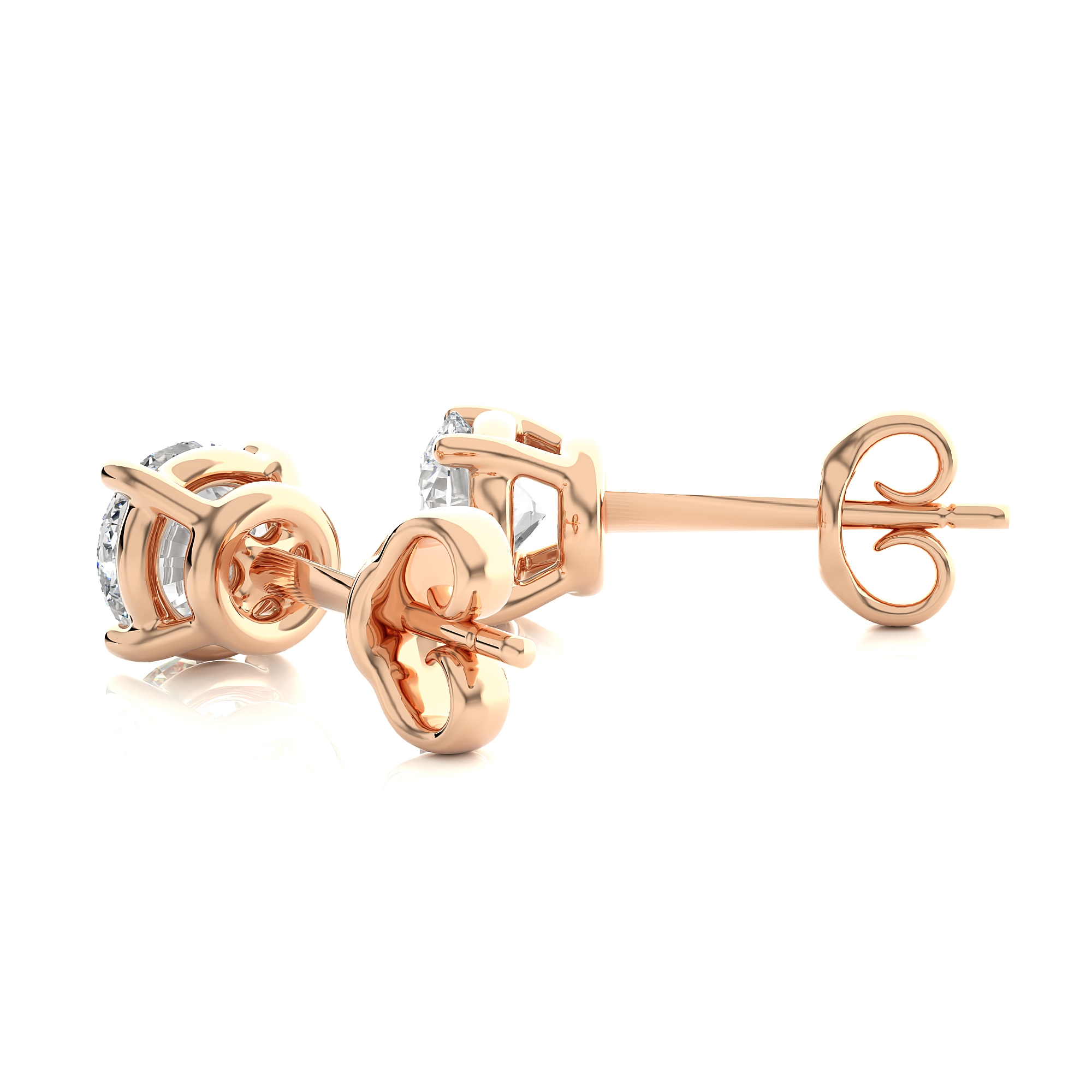 Buy 1.05Ct Natural Diamond Stud Earrings | Solitairekart